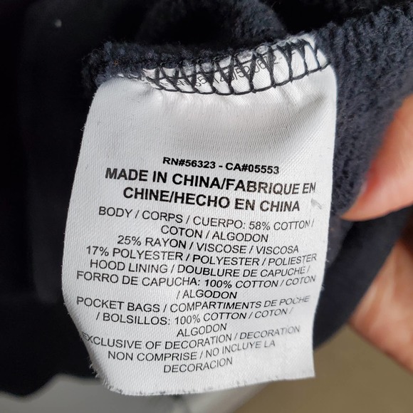 NIKE Air Black Rose Gold Light Fleece Oversized Pullover Hoodie Sz M - Picture 5 of 7